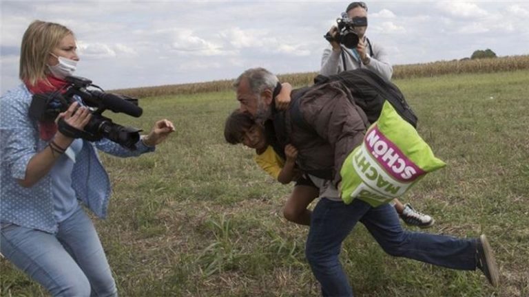 Oroszországba készül a szíriai migránst elgáncsoló magyar operatőrnő?