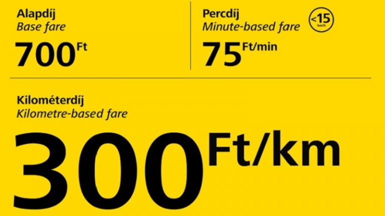 Vasárnaptól drágul a taxizás Budapesten Vasárnaptól drágul a taxizás Budapesten