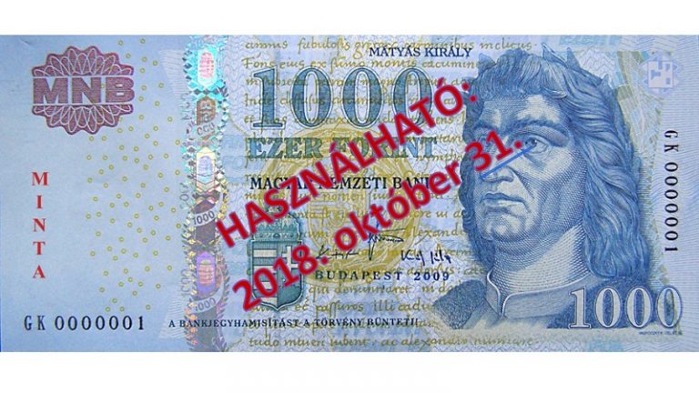 Ma lehet utoljára fizetni a régi 1000 forintos bankjegyekkel