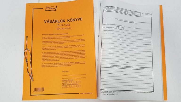 Adatvédelmi előírások miatt cserélni kell a vásárlók könyve nyomtatványt Adatvédelmi előírások miatt cserélni kell a vásárlók könyve nyomtatványt